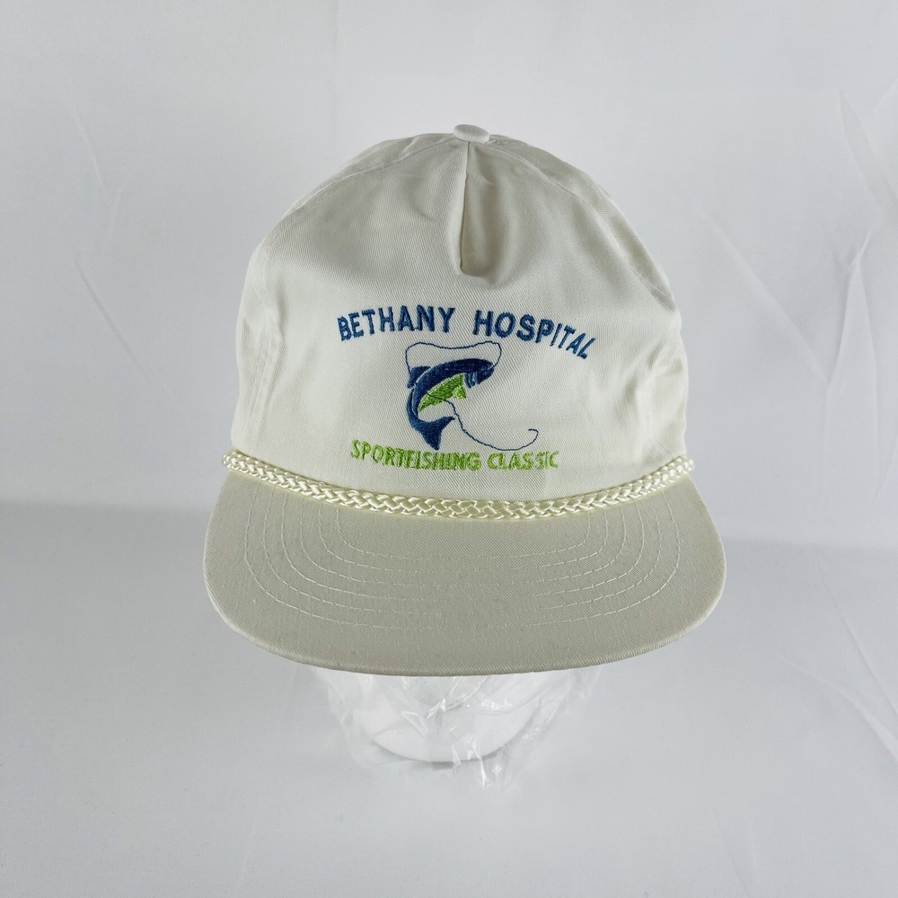 Vintage Hat  Sport Fishing Classic Cap SAN SUN Brand  Bethany Hospital Logo Hat